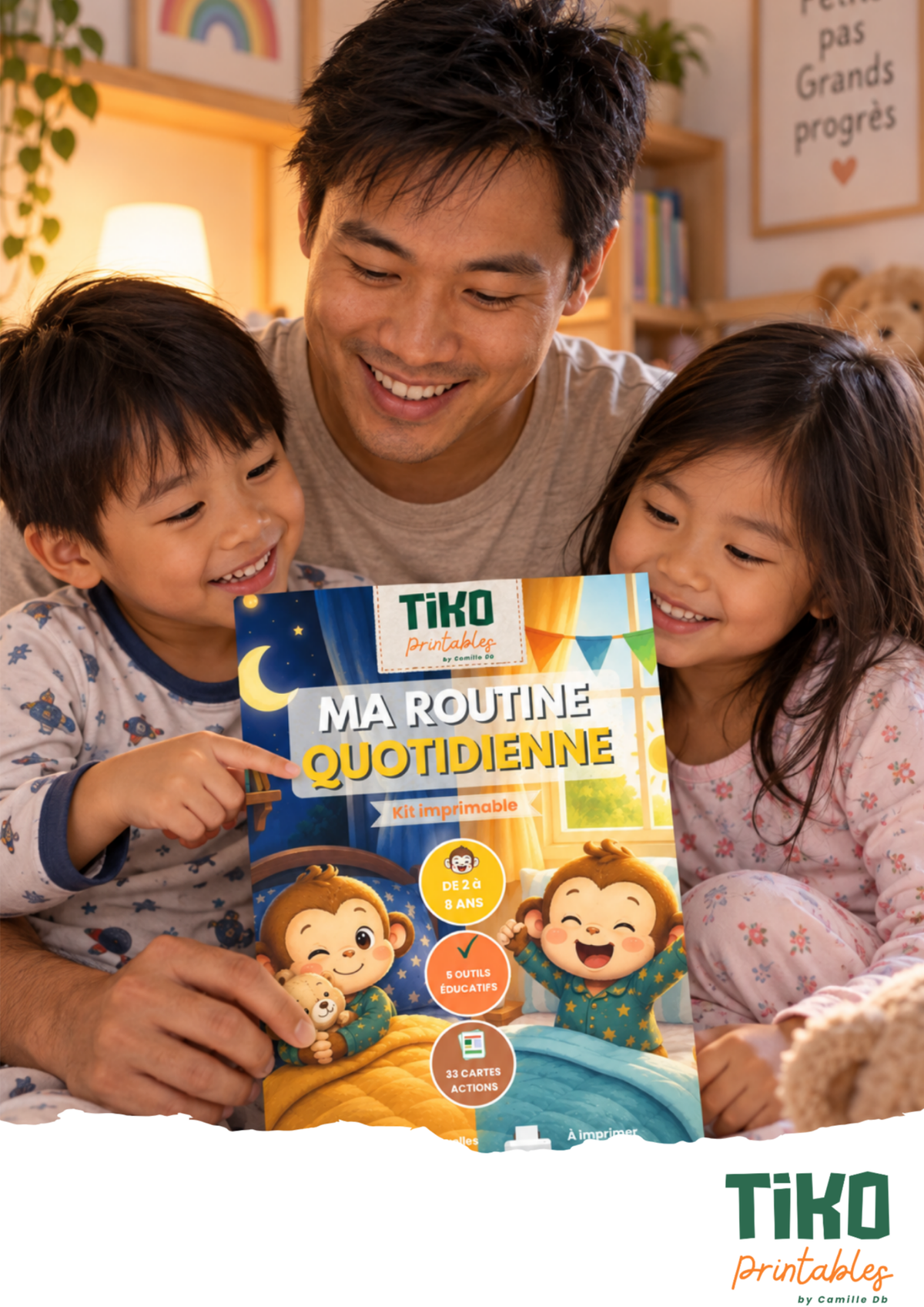 Kit éducatif TIKO "Ma routine quotidienne" - imprimable