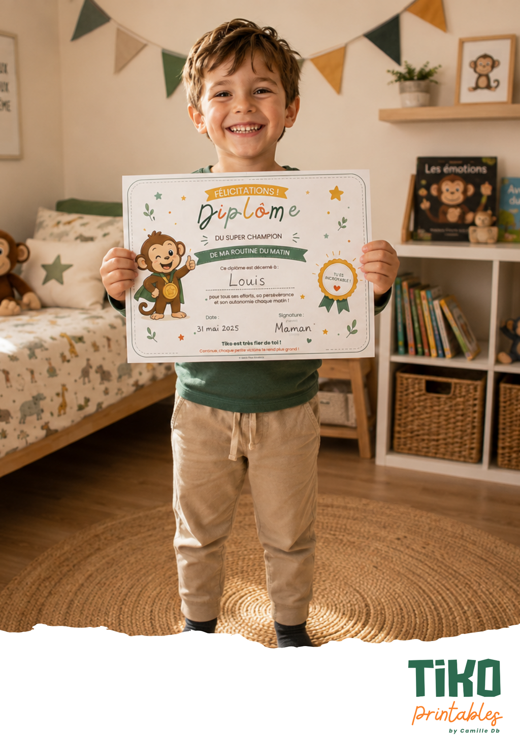 Kit éducatif TIKO "Ma routine quotidienne" - imprimable