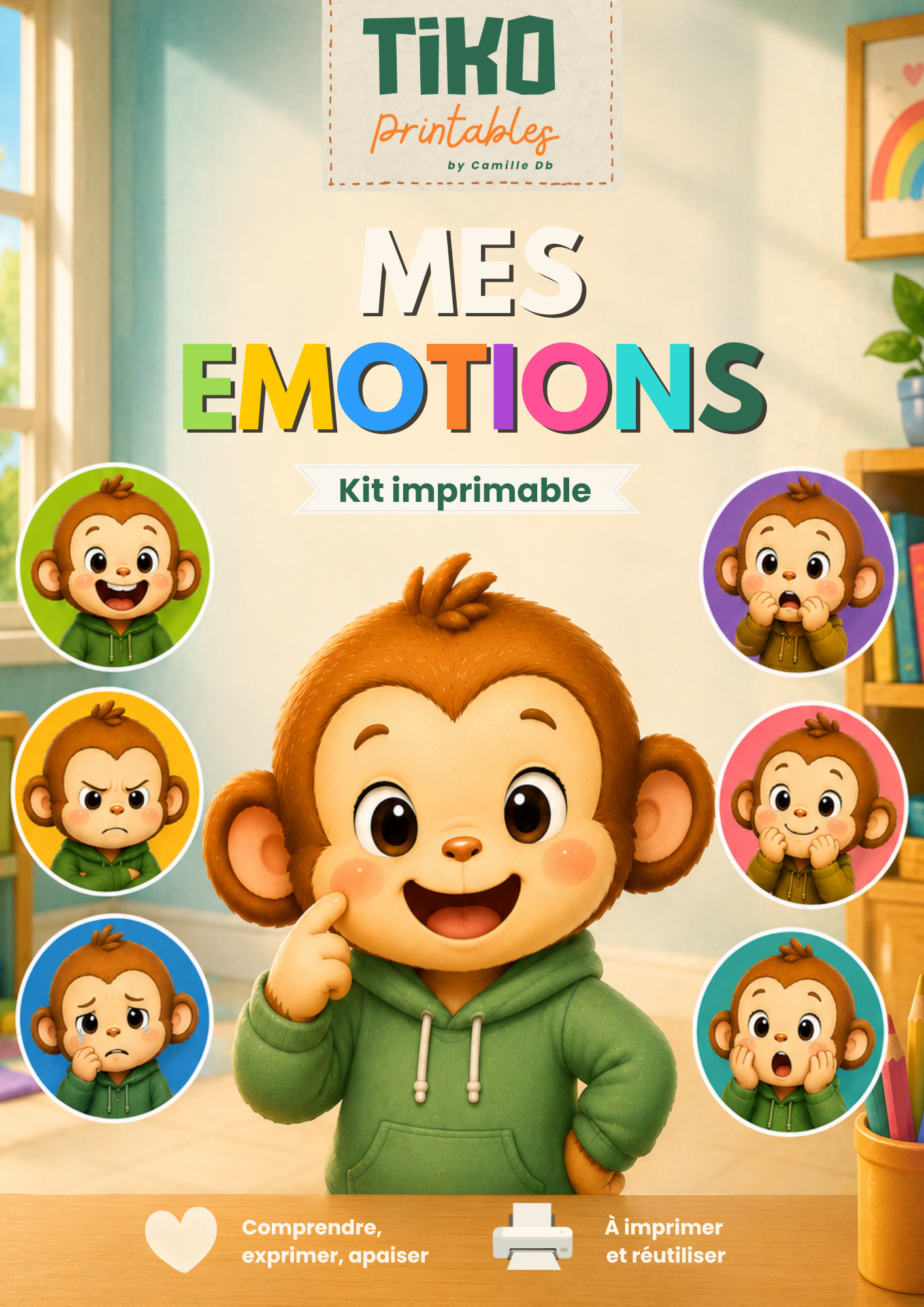 Kit éducatif TIKO "Les émotions" - imprimable