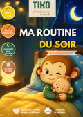 Kit éducatif TIKO "Ma routine du soir" - imprimable